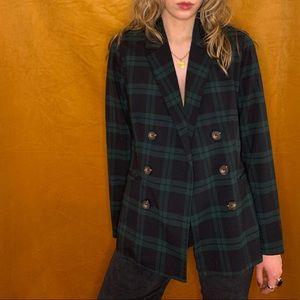 Plaid Oversized Blazer